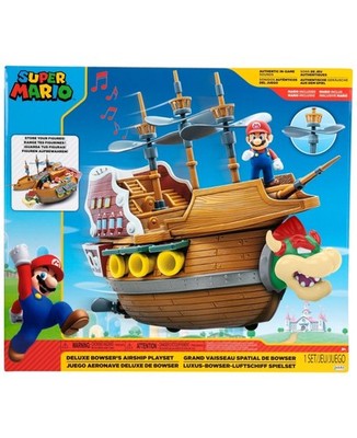 Nintendo Super Mario Bowsers Luftschiff Deluxe Spielset mit Sound und Figur NEU