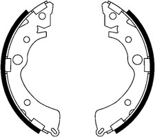 ATE Bremsbackensatz Hinten Rechts Links für HONDA CRX III Civic V VI
