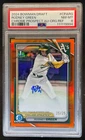 2024 Bowman Draft Rodney Green Chrome Auto Orange Refractor 1st #25/25 PSA 8