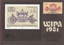 Sweden 1044 on exhibition card WIPA 81, used Stockholm 22/05/1981