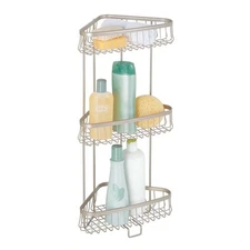 Corner Shower Caddy 3-Tier Metal Wire Bath Shelf Organizer Rust Resistant Steel