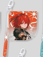 Arknights Phantom Black Rabbit Official Illustrator Keyholder Exusiai 60mm