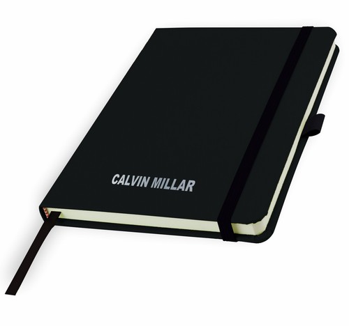 Personalised A5 Notebook/Note Pad- Printed with Name by That's My Pencil - BLACK - Picture 3 of 4