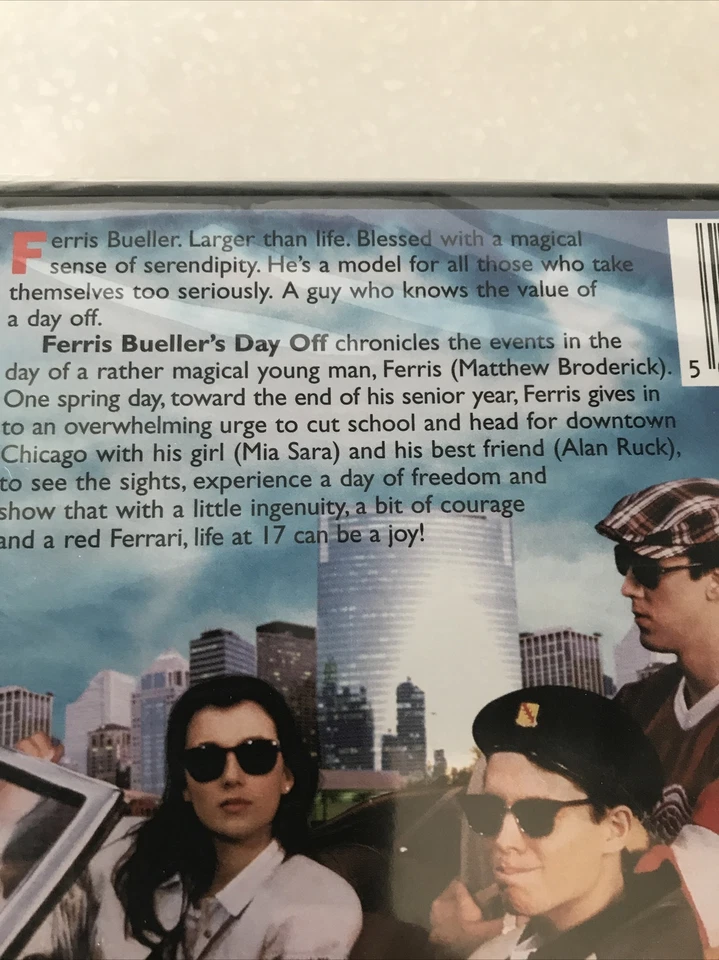 Ferris Bueller's Day Off (DVD, 2000) (English/GermanFrenchSpanishItalian) NEW - Image 4 of 4