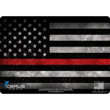 Firefighter Support Flag Pro Mat Handgun Gun Cleaning Mat Cerus Gear 