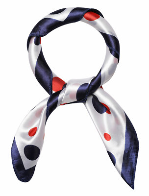 Uxcell Women Stain Print Square Scarves Kerchief Neck Scarf