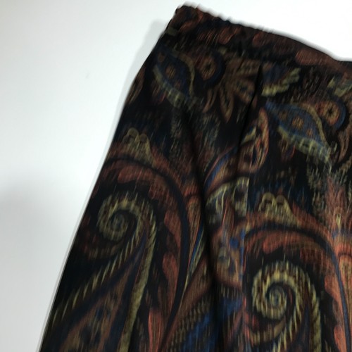 Elementz Skirt Womens XL Brown Paisley Cottagecore Long Maxi Modest Stretchable - Picture 6 of 13