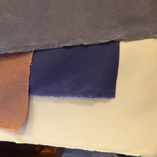 Four cuts of quality 14 oz waxed #10 cotton duck canvas fabric - 5.5+ yards USA