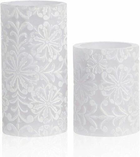 Velas de navidad y festividades blancos