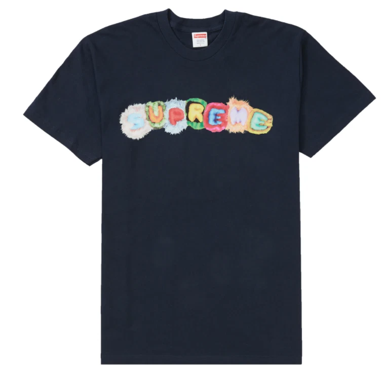 Supreme liquid tee navy sales
