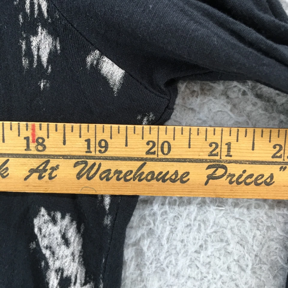 Blusa Top Tribal Jeans Cuello en V Mujer S Negra Viscosa Manga 3/4 Pullover Informal Foto 4 de 4