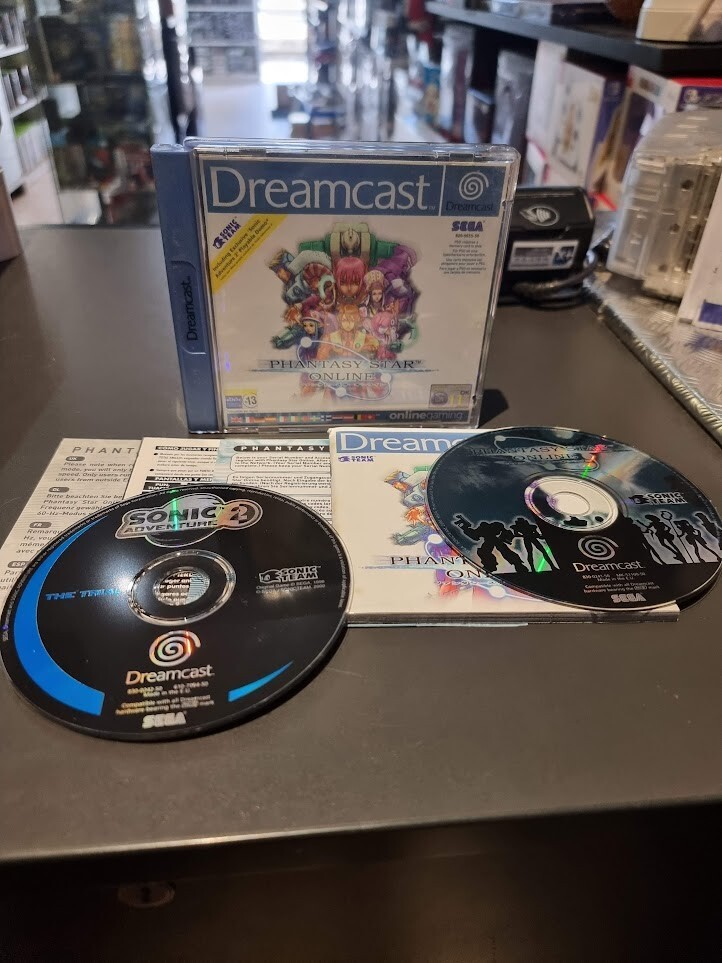 Jeu Phantasy Star Online Pour SEGA Dreamcast - Version PAL CIB (complet) - Excellent état + Ticket De Caisse
