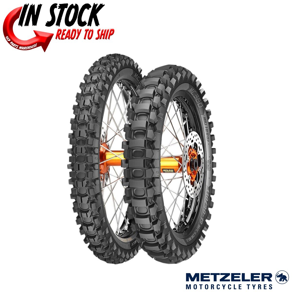 Metzeler MC360 MID HARD Motorcycle Tire | Rear 110/100 - 18 64M MST ...