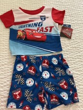 NWT Infant Boy's 12 Month DISNEY PIXAR CARS Two Piece Pajamas Set 