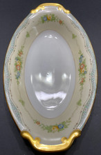 Meito China Hand Painted Porcelain Oval Celery Dish with Lakeside Landscape — listing 2