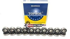 608-2RS Ball Bearing 8x22x7 Two Rubber Sealed Chrome Skateboard 608RS 20 QTY