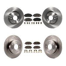 For 2016-2022 Honda HR-V Front Rear Disc Brake Rotors And Semi-Metallic Pads Kit