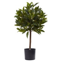 Nearly Natural 2 Ft. Sweet Bay Mini Ball Topiary on sale Nearly Natural 2 Ft. Sweet Bay Mini Ball Topiary on sale