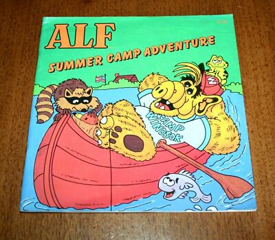 1987 ALF Summer Camp Adventures Softcover Book Alien Productions NOS