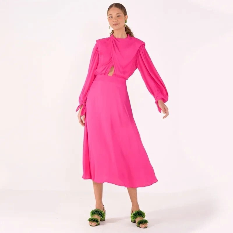 farm rio pink cutout maxi dress FARM Rio Maxi Dress