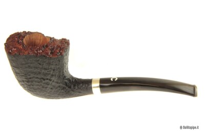 Il Ceppo Pipe Group 1 Sandblasted with Real Silver - Freeform