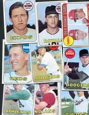 1969 TOPPS BASEBALL SET BREAK #'s 102 - 199  - MOST EXMT/NM+