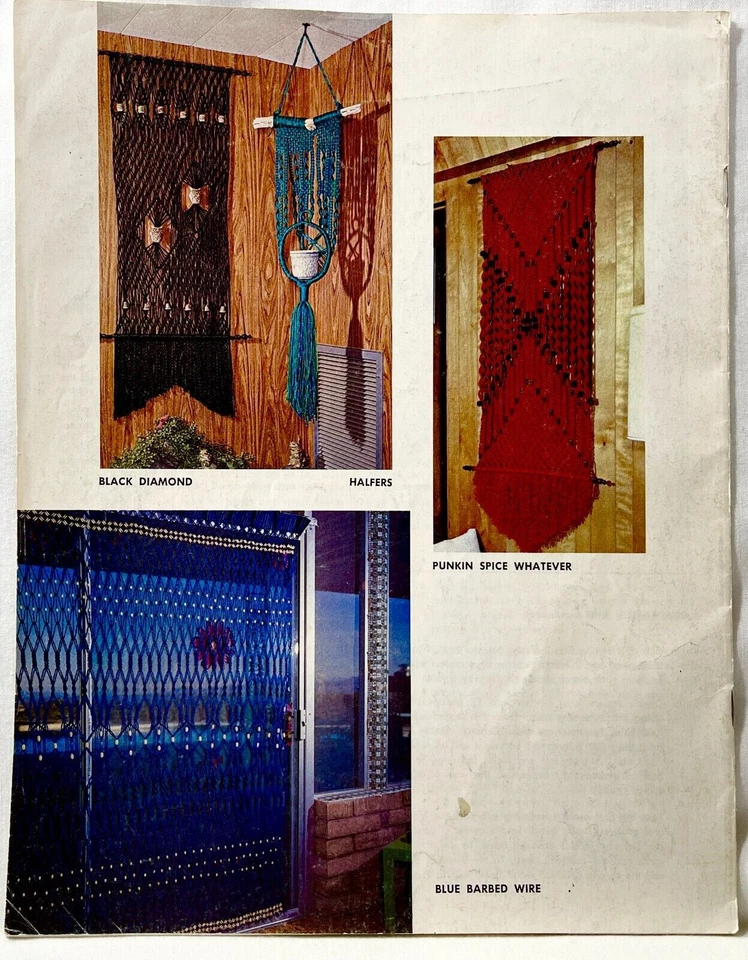 1976 Corona Artigianato e Nozioni Questioni di Annodo J102 Libro Modello Macramè Vintage 12130 - Immagine 3 di 3