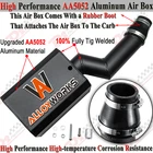 High Flow Aluminum Airbox Air Box Intake For Yamaha Blaster w/Rubber Boot
