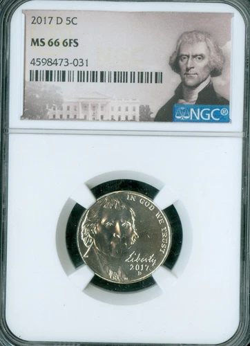 2017 D JEFFERSON NICKEL NGC MS66 FS   *