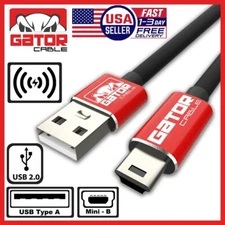 USB 2.0 A to Mini B 5-Pin USB Male Data Sync Charger Cable PC GPS Camera DS PS3