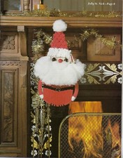 Vintage 1970's Macrame Gold Craft Book 895 Santa Claus Wall Decoration Pattern