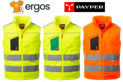 Payper TASK Warnweste Reflektierend Gepolstert Nacken Fleece Kasack