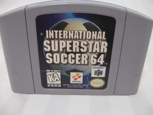 International Superstar Soccer 64 Nintendo N64 Game Cartridge Only - Tested