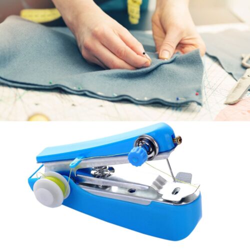 Handheld Sewing Machine Practical Portable Blue Mini Sewing Machine - Picture 1 of 12