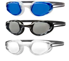 Dolfino Recreational Swim Age Adult 12+ Swimming Goggle 3 Pack Multi-color (2B)