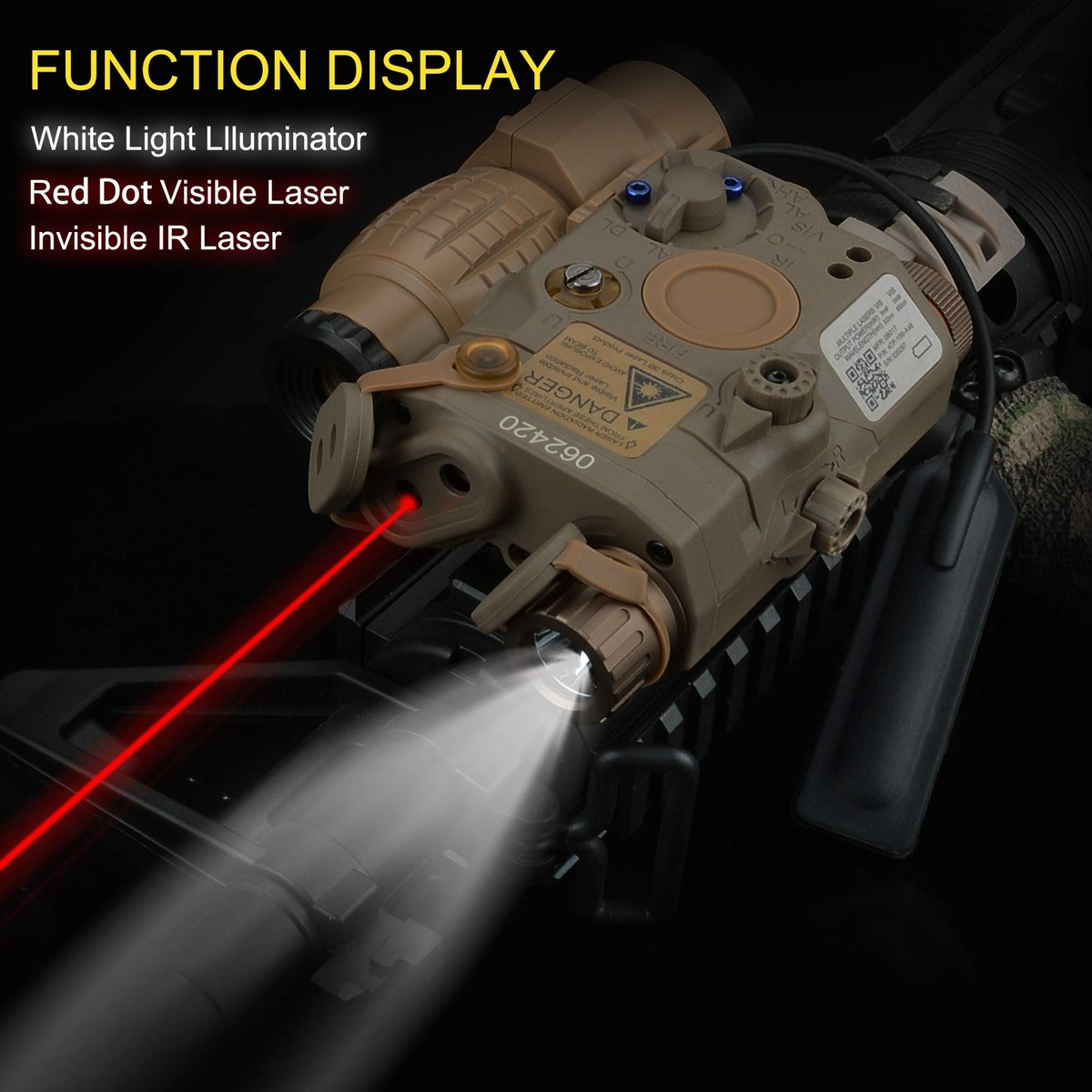 PEQ-15　ライト Amazon.com : rdzzwxw Airsoft PEQ15 Aiming Green Laser, PEQ