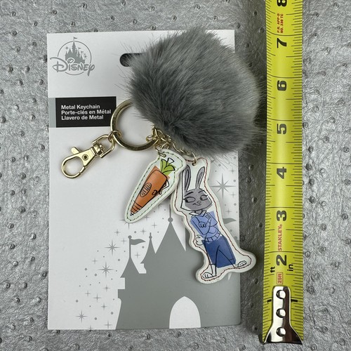 Disney Parks Judy Hopps Zootopia Taschenanhänger Schlüsselanhänger Karotte Fuzzy Pom 2022 NEU - Bild 4 von 6