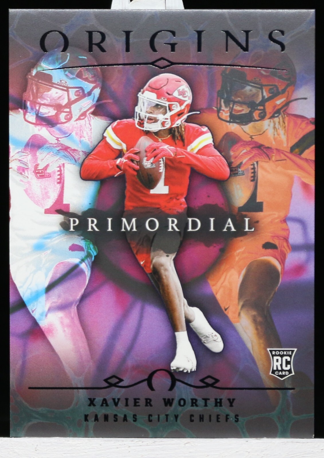 2024 Panini Origins Xavier Worthy Primordial RC SP #14 Chiefs