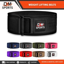 DXM SPORTS Weight Lifting Belt 4" Weight Training Powerlifting Workout Gym Belts