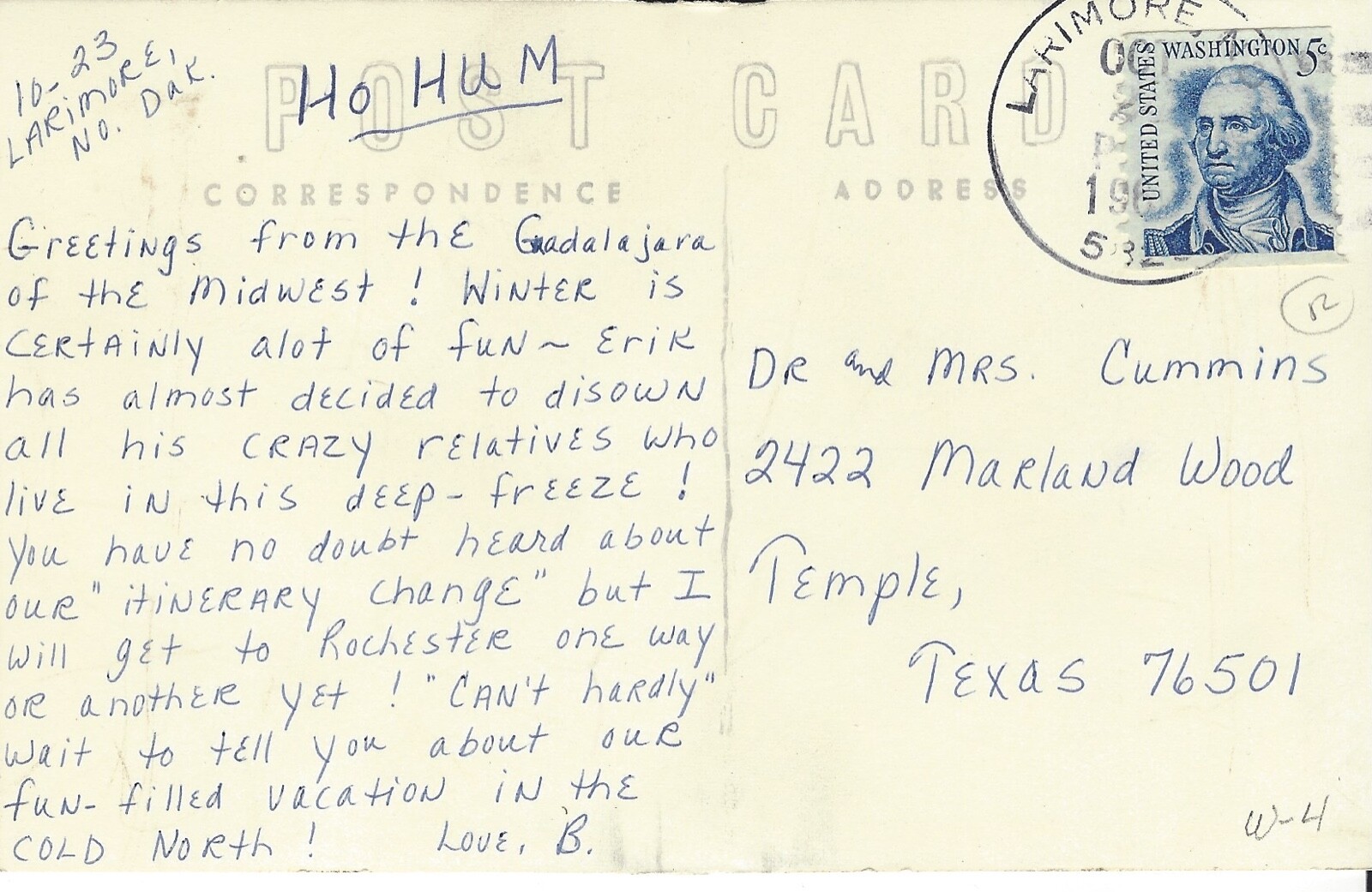 POSTCARD CITY HALL LARIMORE NORTH DAKOTA RPPC eBay