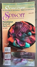Spin Off Handspinning Magazine Full Year 2007 4 Issues Scottish Blackface Dyeing