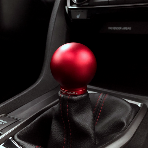 Perilla de cambio de bola de bajo perfil ACUITY POCO roja Acura RSX Honda Civic CRZ Accord Fit - Imagen 12 de 12