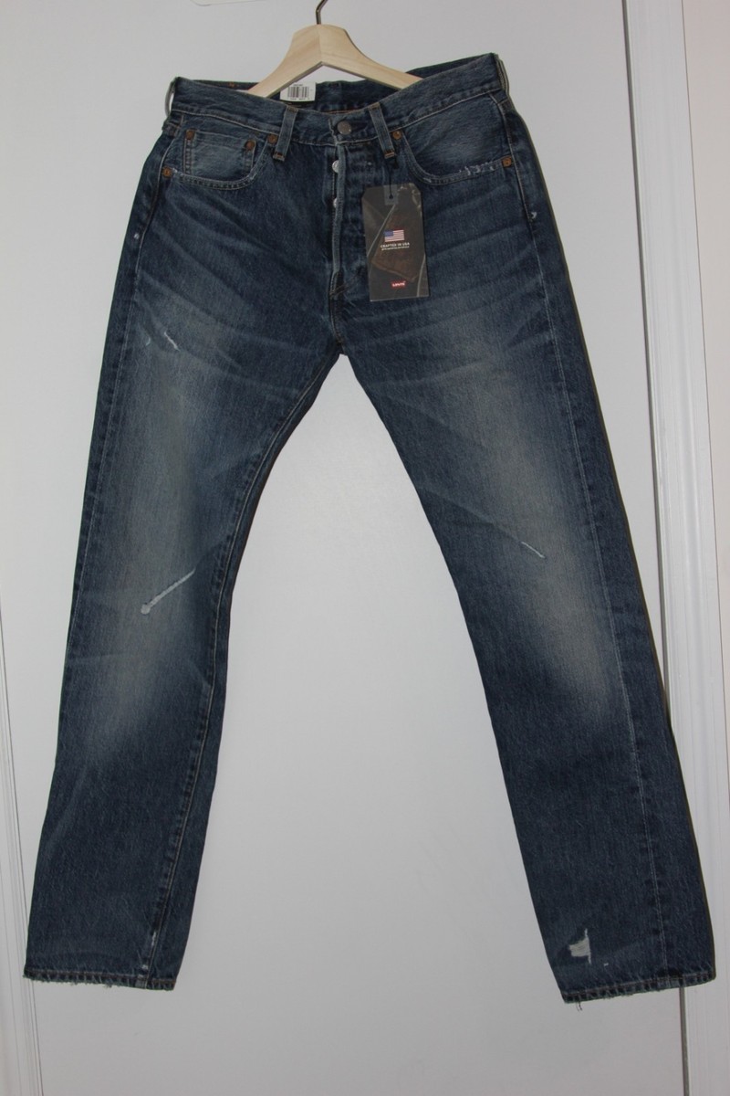 High Quality LEVI'S PREMIUM 501 Original Selvedge Jeans Made