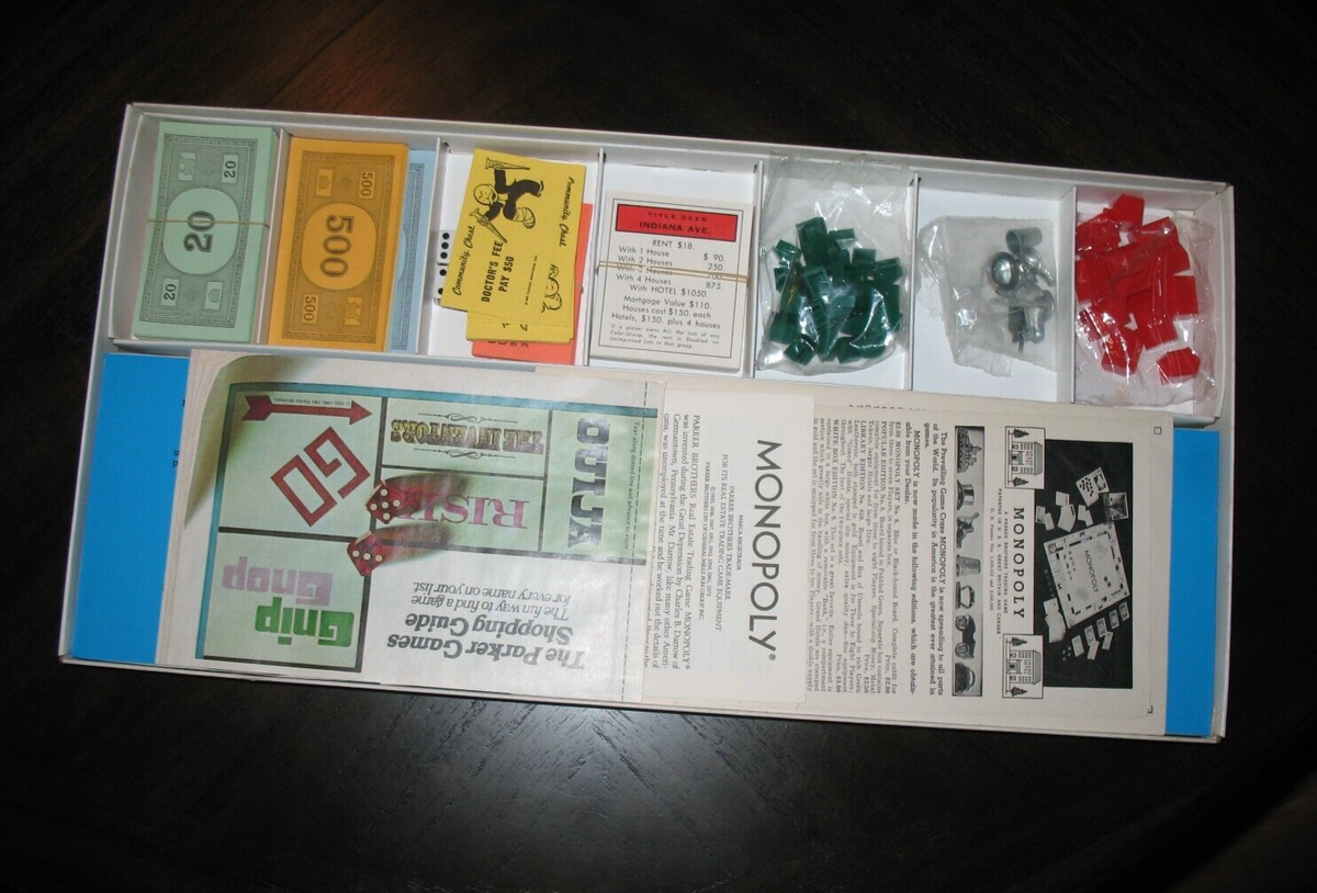 Monopoly CLASSIC VERSION 1976 TO 1984 Original Parker Brothers