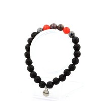 Steine Und Mineralien. Rubinperlenarmband Aus Mogok, Birma, Myanmar + Chalzedon