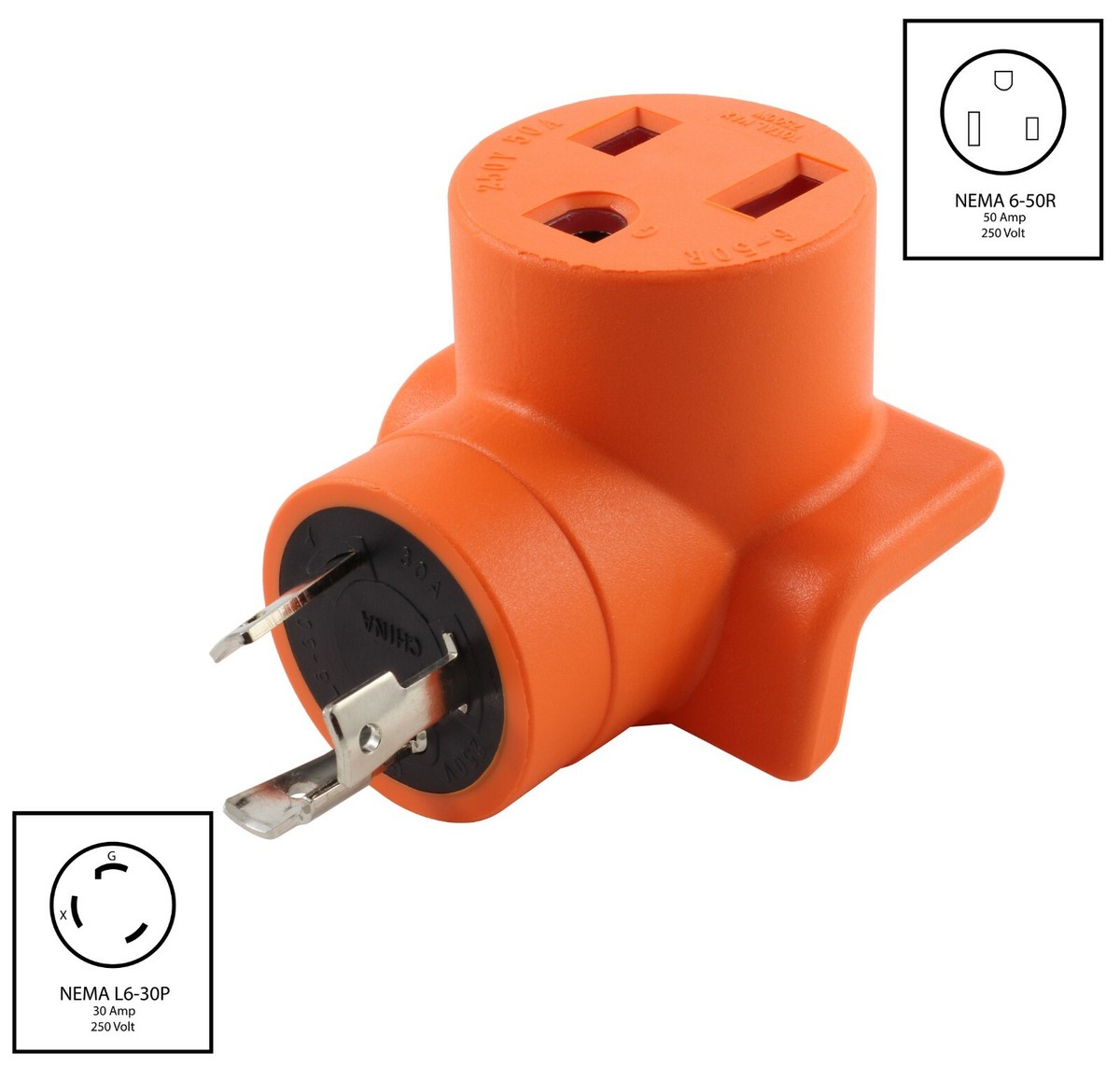 NEMA 6-50 50A 250V Plug Compact Welder Adapter Kit by AC WORKS® | eBay