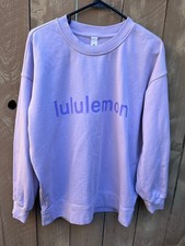 Lululemon Logo Graphics Light Lavender Sweatshirt - Women's Sz 4