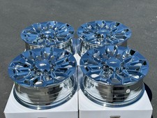 22 Wheels 22x9 8x180 Rims Chevy Silverado 2500hd 3500hd Set Of 4 Chrome