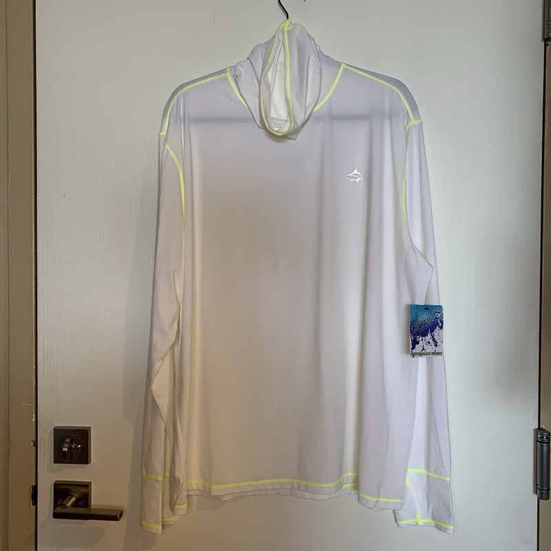 Loco Skailz Men's NWT 2XL Performance Fishing Long Sleeve T with Neck Gator