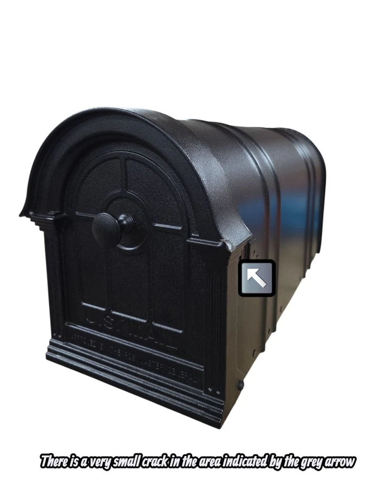 Postal PRO Manchester Black Steel and Aluminum Post Mount Mailbox (CHECK PICS) - Image 3 of 4